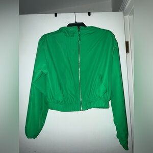 Forever 21 Vibrant Green Bomber Jacket